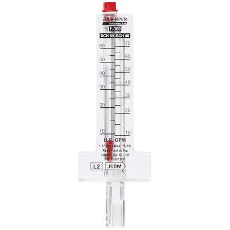 Blue-White Industries 4 in. Flow Meter PVC Pipe BL313169